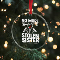 MMIW Crystal Glass Ornament No More Stolen Sisters Indigenous Woman TS10