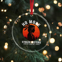 MMIW No More Stolen Sisters Crystal Glass Ornament American Native Indigenous Woman TS10