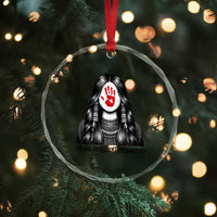 MMIW Strong Resilient Indigenous Crystal Glass Ornament Stand With Native Women Support
