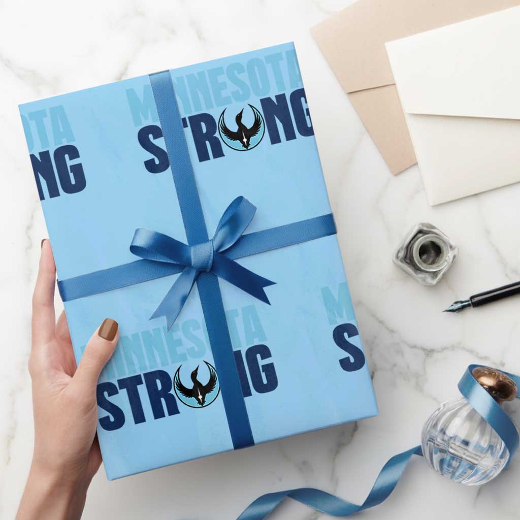 MN State Bird Loon Wrapping Paper Roll Minnesota Strong Pride