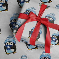 MN Strong Cute Penguin Wrapping Paper Roll Minnesota State Pride Gift