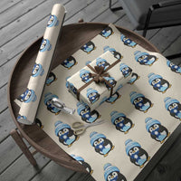 MN Strong Cute Penguin Wrapping Paper Roll Minnesota State Pride Gift