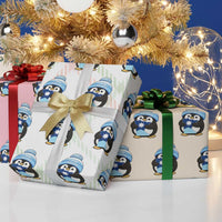 MN Strong Cute Penguin Wrapping Paper Roll Minnesota State Pride Gift