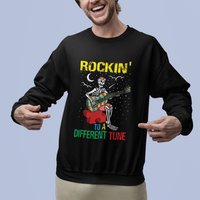 Autism Awareness Sweatshirt Rockin' To A Different Tune Skeleton - Wonder Print Shop