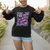 In My 100 Days of School Era Sweatshirt Retro Groovy - Wonder Print Shop