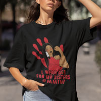 Native American Indigenous MMIW Awareness T Shirt I Wear Red For My Sisters - Wonder Print Shop