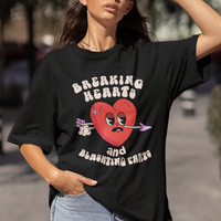 Valentine's Day T Shirt Breaking Hearts And Blasting Farts - Wonder Print Shop