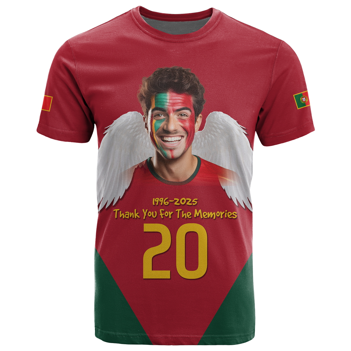 Custom Photo Portuguese Footballer T Shirt 1996-2025 Thank You For The Memories CTM09
