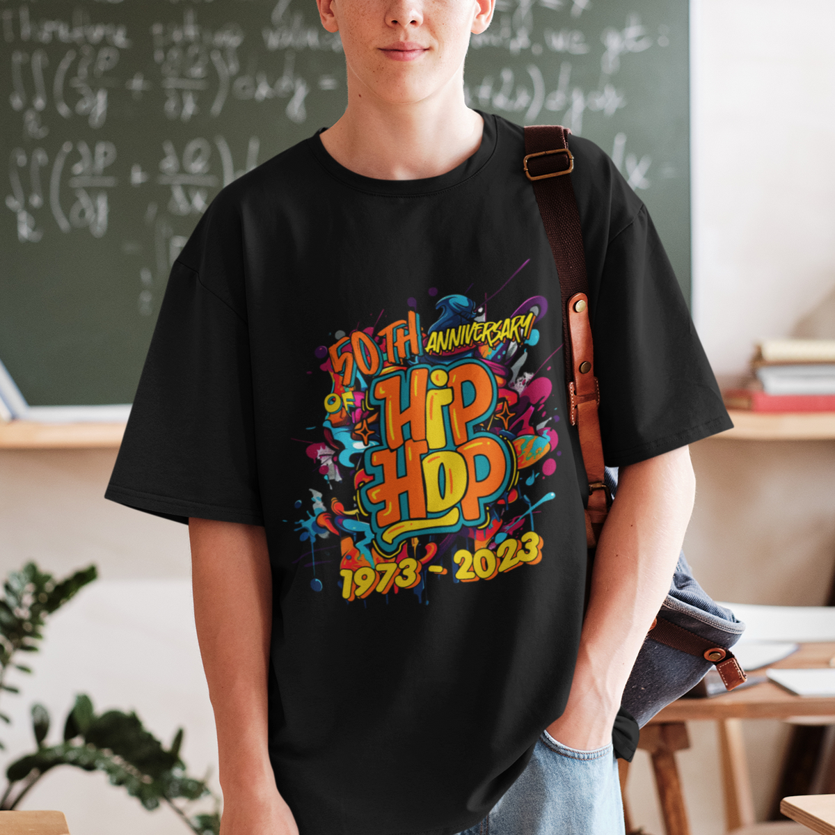 50 Years Old Fifty 50th Anniversary Of Hip Hop T Shirt - Wonder Print Shop