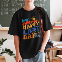 Summer Break T Shirt Happy Last Day of School Teacher Student Hello Summer - Wonder Print Shop