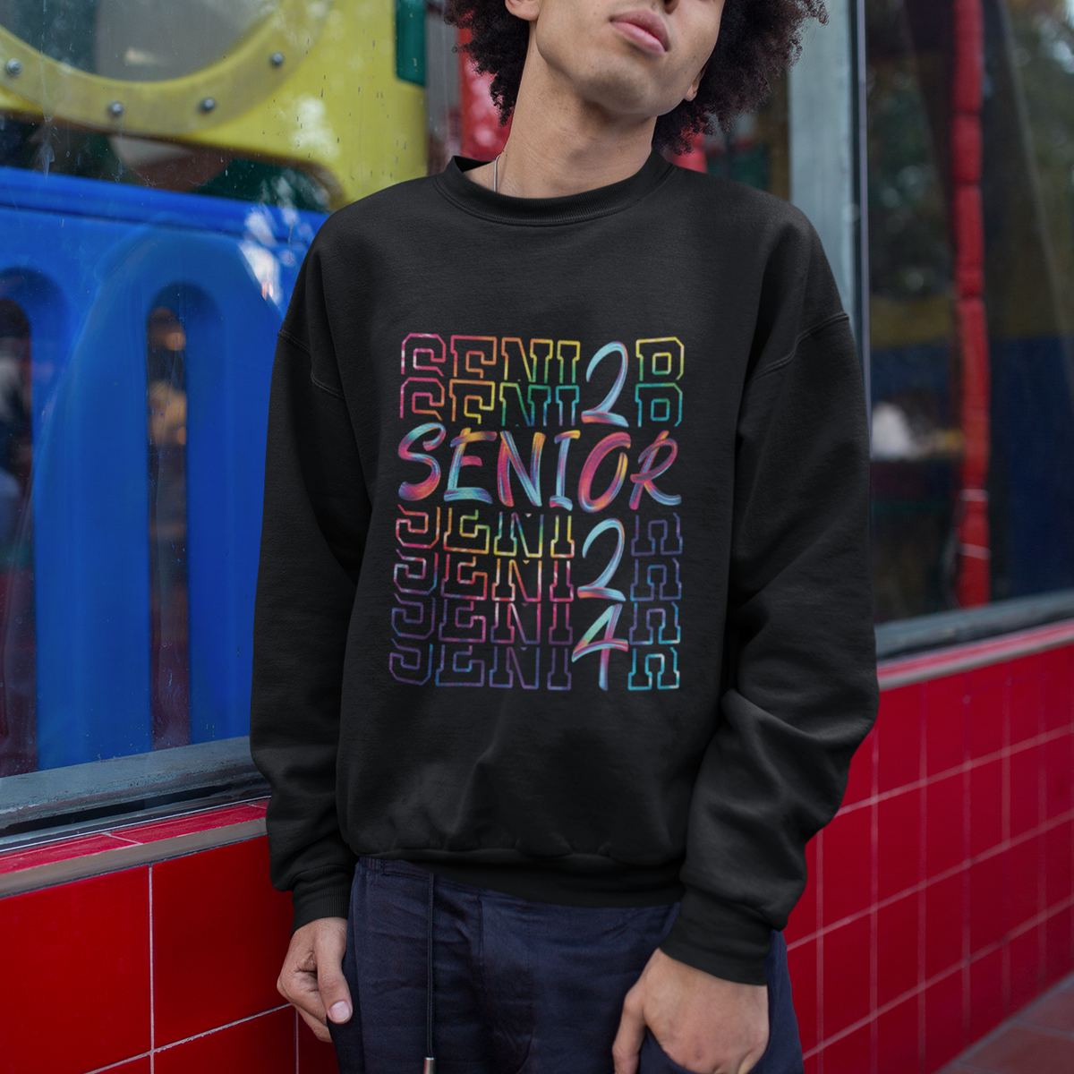 Tie Dye Senior Graduation Of 2024 Tie Dye Sweatshirt - Wonder Print Shop