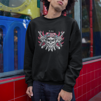 Sweatshirt American Soldier Skull 4th of July American Flag USA US Pride Proud To Be An American Patriotic - Wonder Print Shop