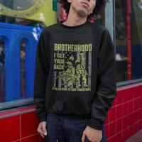 American Veteran Sweatshirt Brotherhood Means More To Some Than Others - Wonder Print Shop