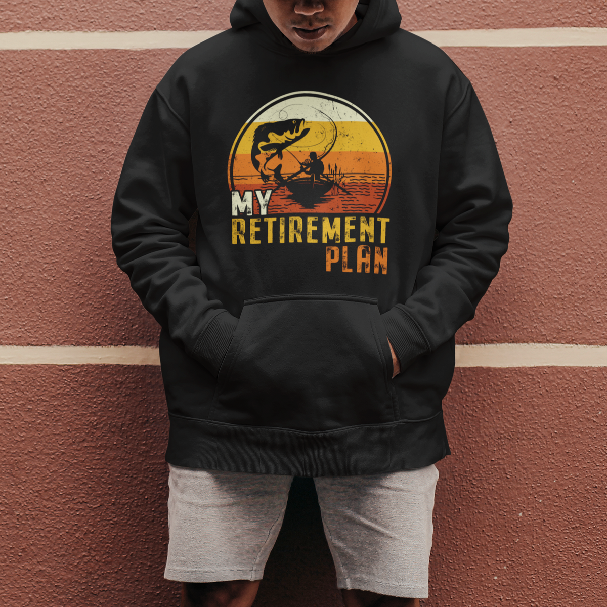 Retirement Plan Hoodie Funny Retired Fisherman Fishing - Wonder Print Shop