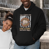 Handyman Hoodie Ask Grandpa Anything Funny Fathers Day Tee - Wonder Print Shop