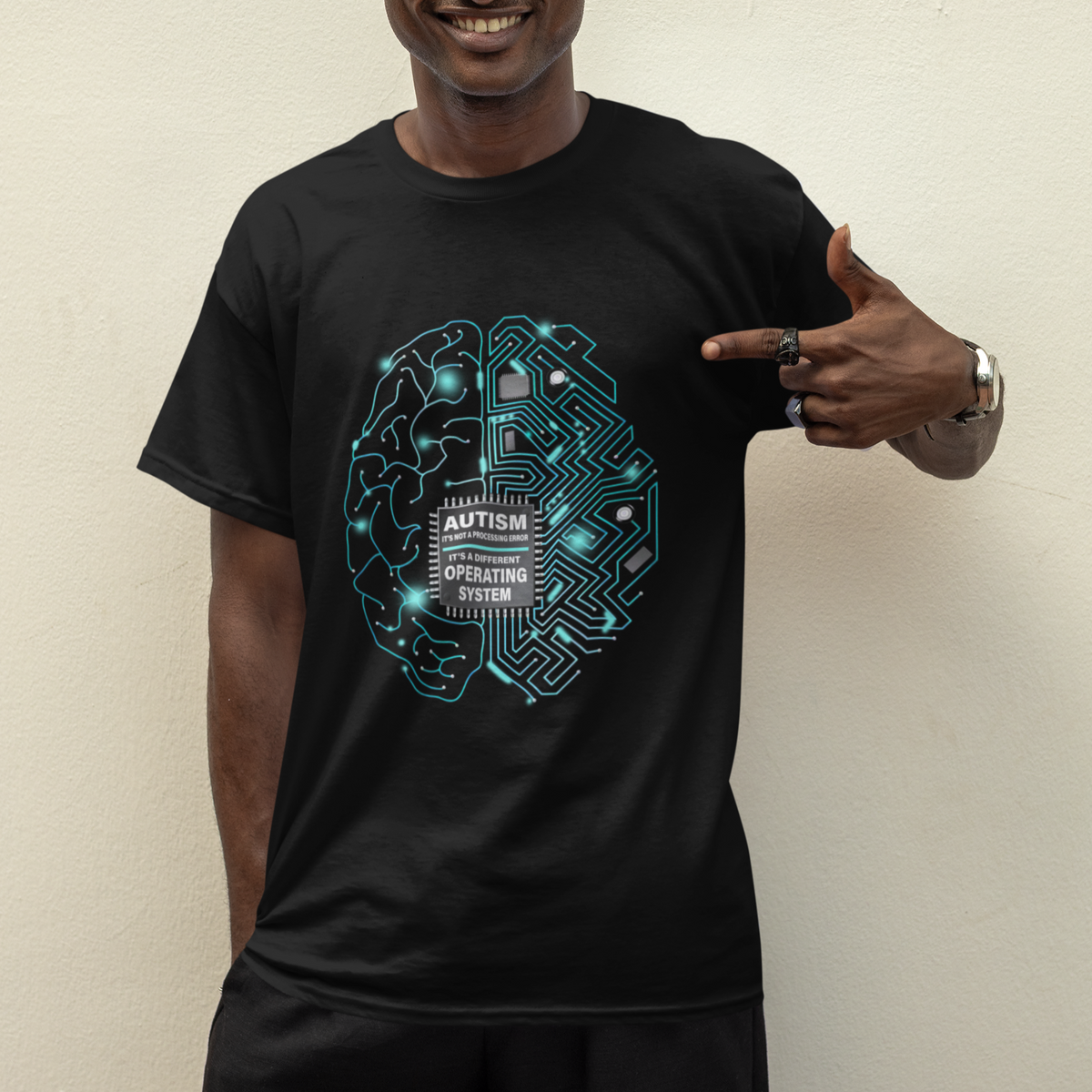 Autism Awareness T Shirt It's Not A Processing Error It's A Different Operating System Autistic - Wonder Print Shop