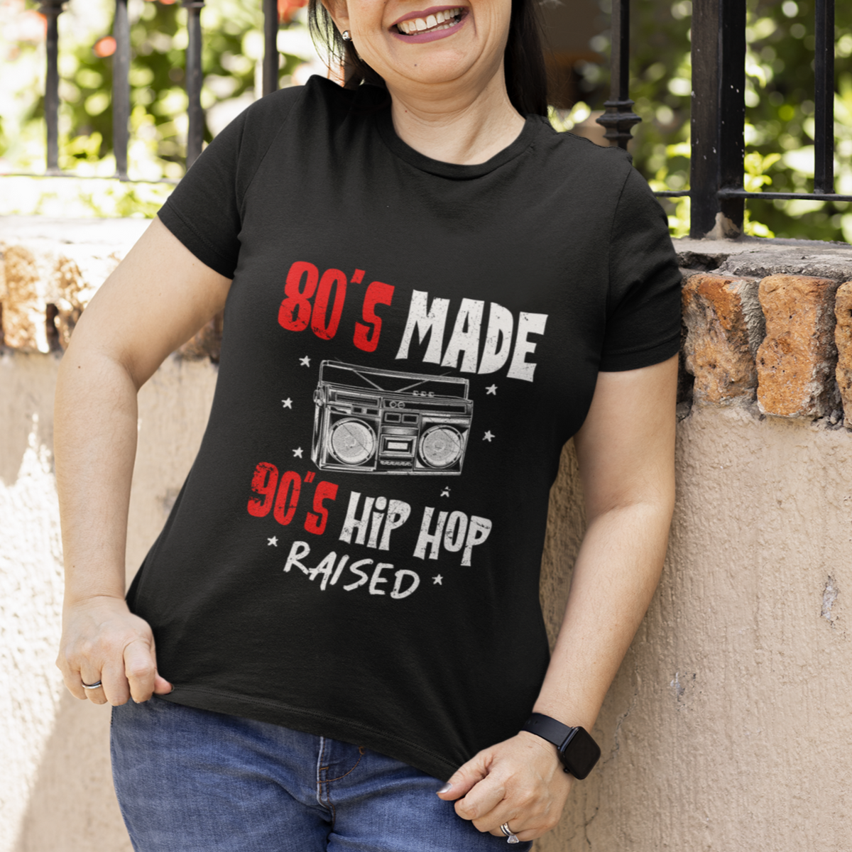 80's Made 90's Hip Hop Raised 50th Anniversary Of Hip Hop T Shirt - Wonder Print Shop