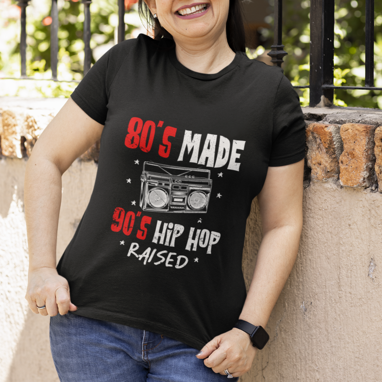80's Made 90's Hip Hop Raised 50th Anniversary Of Hip Hop T Shirt - Wonder Print Shop