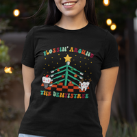 Flossing Around The Dentistree Funny Xmas Dental Hygienist T Shirt - Wonder Print Shop