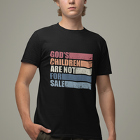 End Human Trafficking T Shirt God's Children Are Not For Sale Vintage Retro - Wonder Print Shop