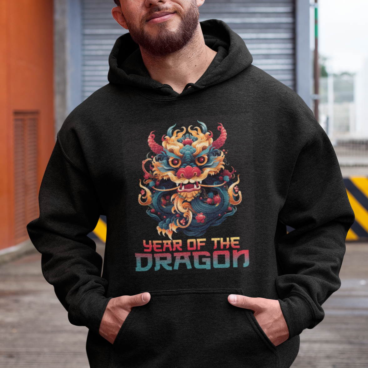 Year Of The Dragon 2024 Hoodie Happy Lunar Chinese New Year Astrology Horoscopes - Wonder Print Shop
