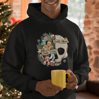 Skull Christmas Hoodie Sorta Scary Sorta Merry - Wonder Print Shop