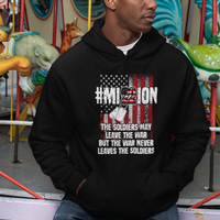 Veteran PTSD Hoodie Mission Save 22 Every Day American Flag Suicide Awareness - Wonder Print Shop