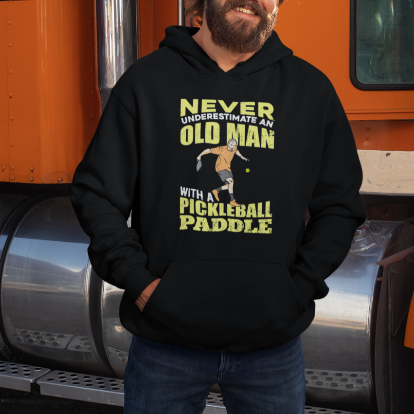 Pickleball Old Man Hoodie It's Weird Being The Same Age As Old People - Wonder Print Shop