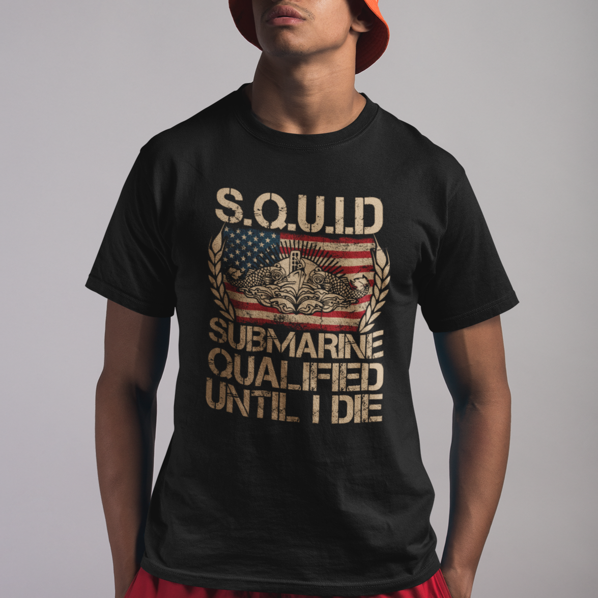 Navy Veteran T Shirt SQUID Submarine Qualified Until I Died Military Submariner - Wonder Print Shop