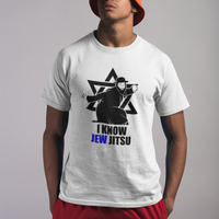 Funny Jiu Jitsu T Shirt Jiu Jitsu Pun Joke I Know Jew Jitsu For Jewish Martial Arts Jewish Man - Wonder Print Shop