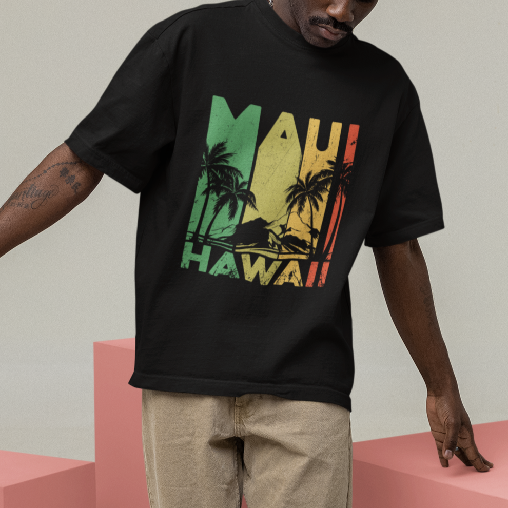 Maui Hawaii Pray For Maui Strong Hawaii Strong Retro T Shirt - Wonder Print Shop