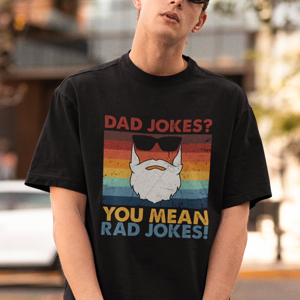 Dad Joke T Shirt Dad Jokes I Think You Mean Rad Jokes Father's Day Vintage - Wonder Print Shop