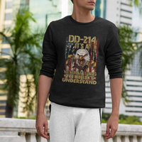 Veteran Sweatshirt DD-214 It's A Veteran Thing You Wouldn't Understand US Flag Bald Eagle - Wonder Print Shop