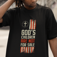 End Human Trafficking T Shirt God's Children Are Not For Sale American Flag God's Children - Wonder Print Shop