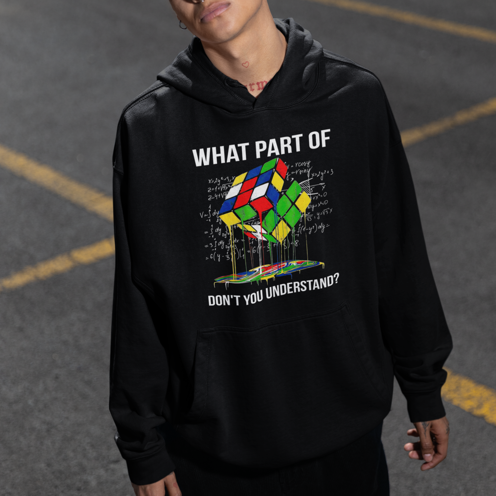 Funny Speed Cubing Math What Part Of Don't You Understand Rubik Hoodie - Wonder Print Shop