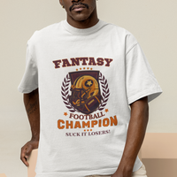 Fantasy Football T Shirt Funny Championship Champ Champion Trophy - Wonder Print Shop
