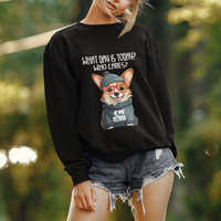 Retirement Sweatshirt What Day Is Today Who Cares I'm Retired Funny Dog - Wonder Print Shop