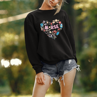 Funny Nurse Sweatshirt Nurse Heart Stethoscope Nursing Nurse Appreciation, Scrub Life, Nurse Week Gift, Nurse Life for Work - Wonder Print Shop