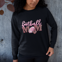 Football Mom Sweatshirt Leopard Women Game Day Sunday Funday Rugby - Wonder Print Shop