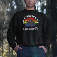 Funny Mothman Sweatshirt The Mothman Stole My Catalytic Converter In Point Cryptid - Wonder Print Shop
