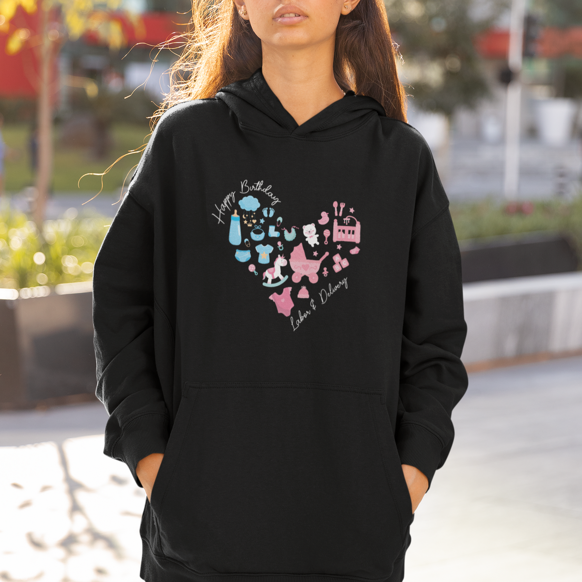 Happy Birthday Specialist Labor and Delivery RN or OB Nurse Hoodie - Wonder Print Shop
