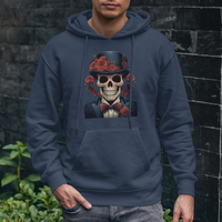 Day of the Dead Men Hoodie Dia De Los Muertos Calavera Sugar Skull Man Fancy Dress - Wonder Print Shop