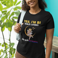 Bisexual Pride T Shirt Yes, I'm Bi Bible Lover And Also Bi-Sexual Funny LGBT Pride - Wonder Print Shop