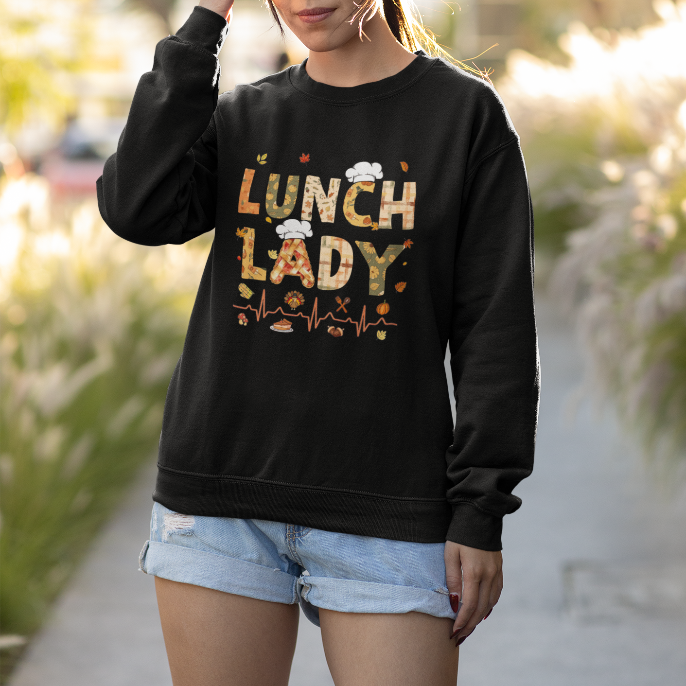 Welcome Back To School Cafeteria Crew Lunch Lady  Sweatshirt - Wonder Print Shop