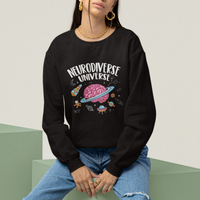 Neurodiversity Sweatshirt Neurodiverse Funny Brain Universe Autism ADHD ASD - Wonder Print Shop