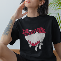 Valentine's Day T Shirt Dead Inside Melting Heart Goth - Wonder Print Shop