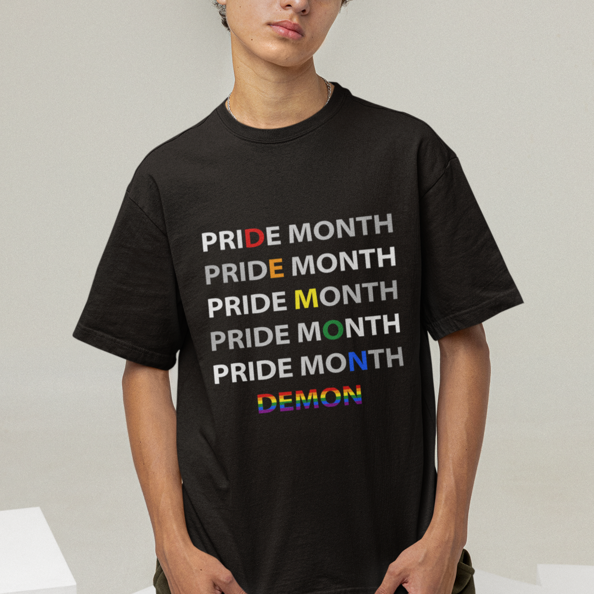 Gay Pride T Shirt Pride Month Demon LGBT Gay Pride Month Transgender Lesbian - Wonder Print Shop