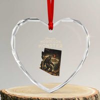 Mogollon Monster Arizona Heart Crystal Glass Ornament Home Of The Cryptid Lover