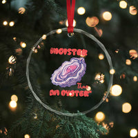Moister Than An Oyster Crystal Glass Ornament Funny Inappropriate Adult Humor