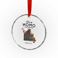 Momo The Monster Folklore Crystal Glass Ornament Louisiana Missouri Cryptid Lover Gift